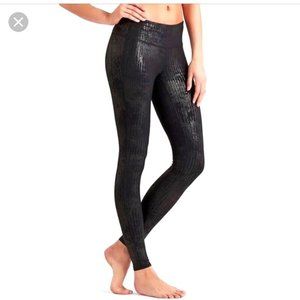 Athleta Chaturanga Metallic Crackle Shimmer Tights